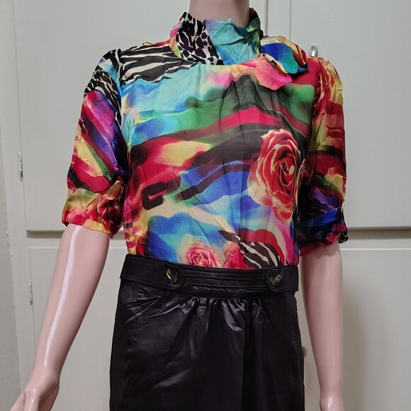 Rachael G. Two-Tone Summer Dress Size L - Picture 13 of 14